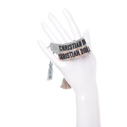 Christian Dior Woven Cotton J'Adior Friendship Bracelet Set 2 of 8