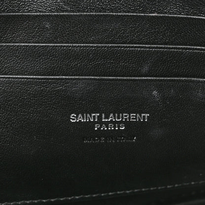Saint Laurent Grain De Poudre Matelasse Monogram Mini Lou Camera Bag Black 6 of 11