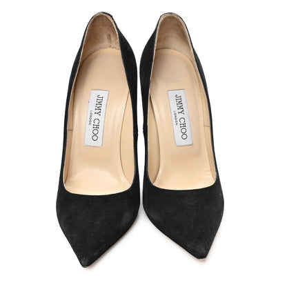 Jimmy Choo Suede Anouk 120 Pumps 37 Black 3 of 10