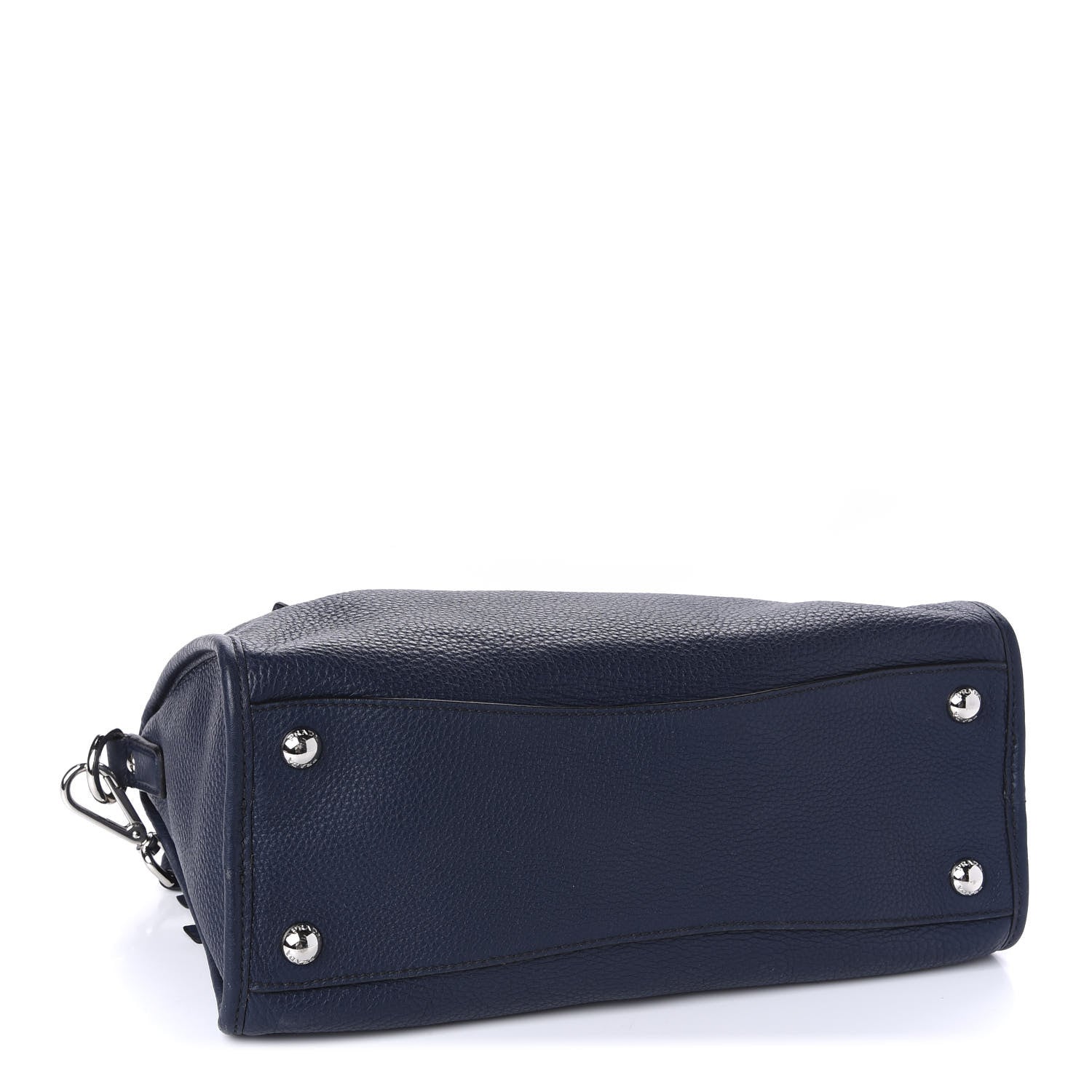 Prada Vitello Daino Shopping Satchel Baltico 4 of 10