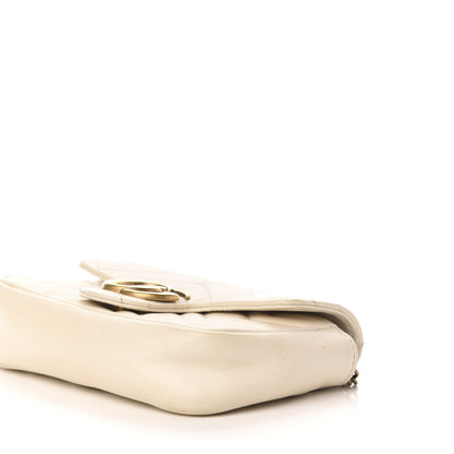 Gucci Calfskin Matelasse Super Mini GG Marmont Shoulder Bag White 11 of 13