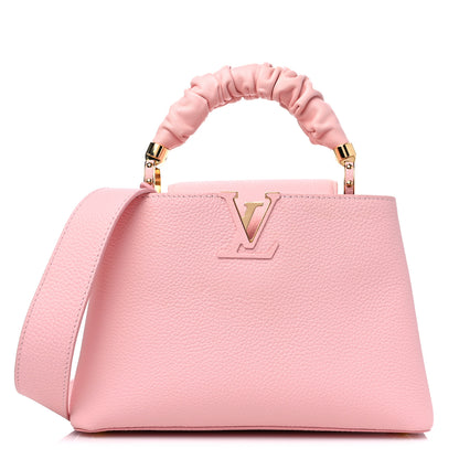 Louis Vuitton Taurillon Scrunchie Capucines BB Bubble Gum Pink 1 of 9
