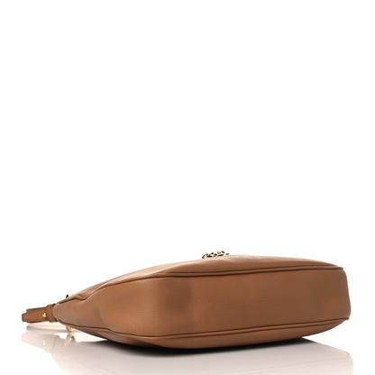 Versace Calfskin La Medusa Medium Hobo Crossbody Brown 3 of 5