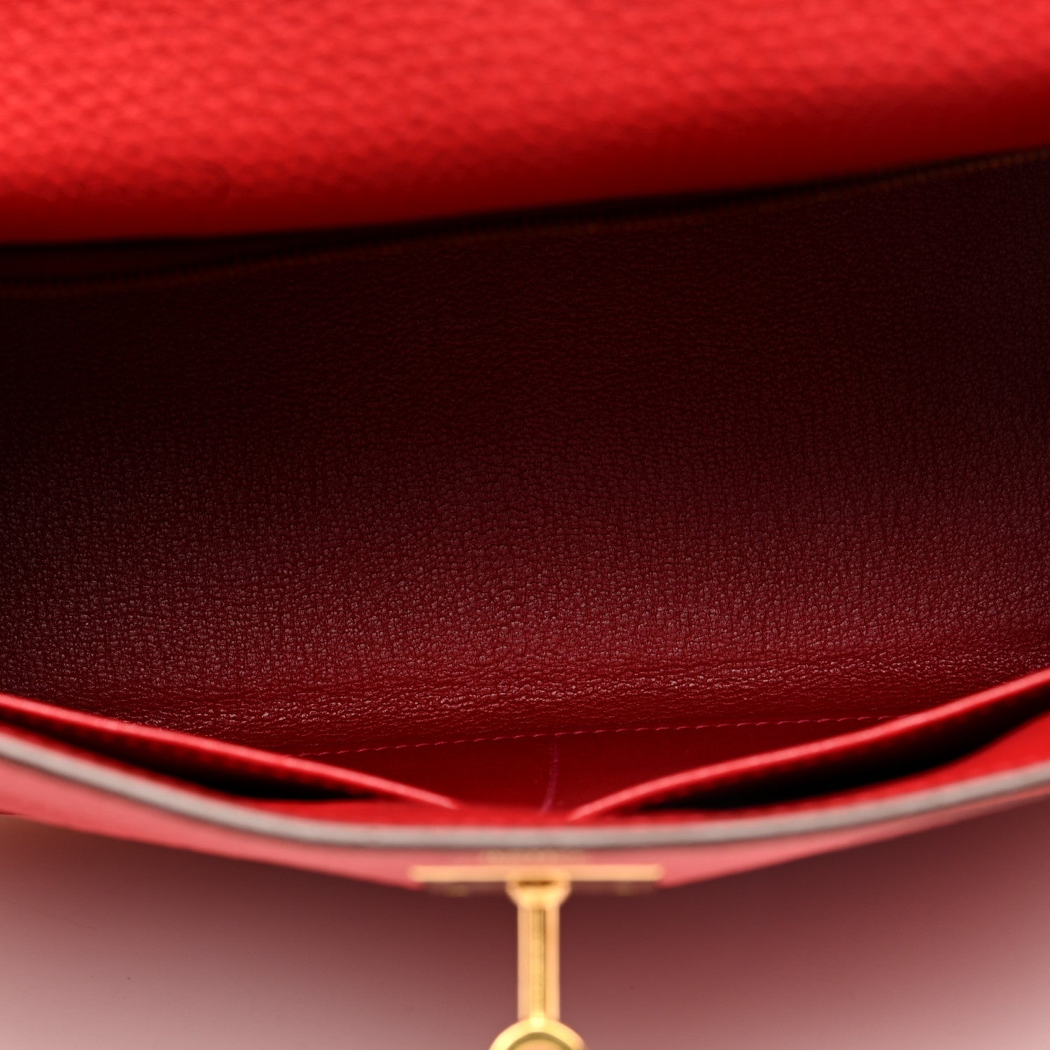 Hermes Togo Kelly Retourne 28 Rouge Casaque 5 of 10