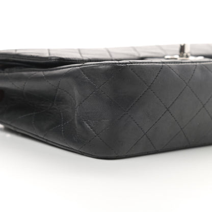 Chanel Lambskin Quilted Medium Double Flap Black 8 of 19