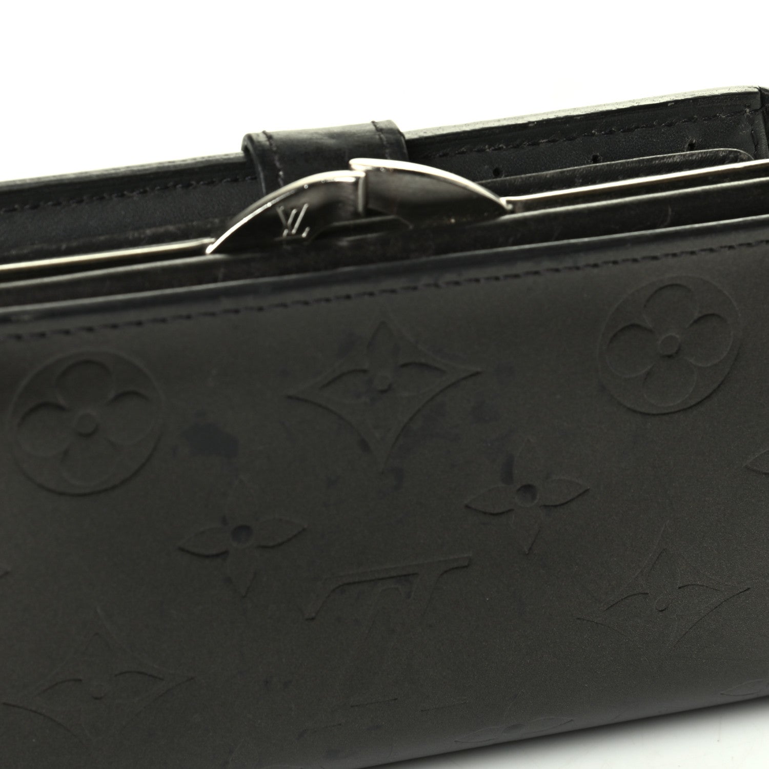 Louis Vuitton Mat Monogram French Purse Wallet Black 7 of 8