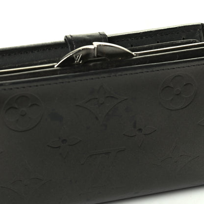 Louis Vuitton Mat Monogram French Purse Wallet Black 7 of 8