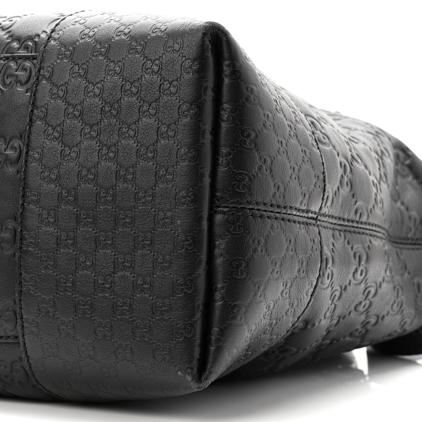 Guccissima Medium Bree Foldover Tote Black