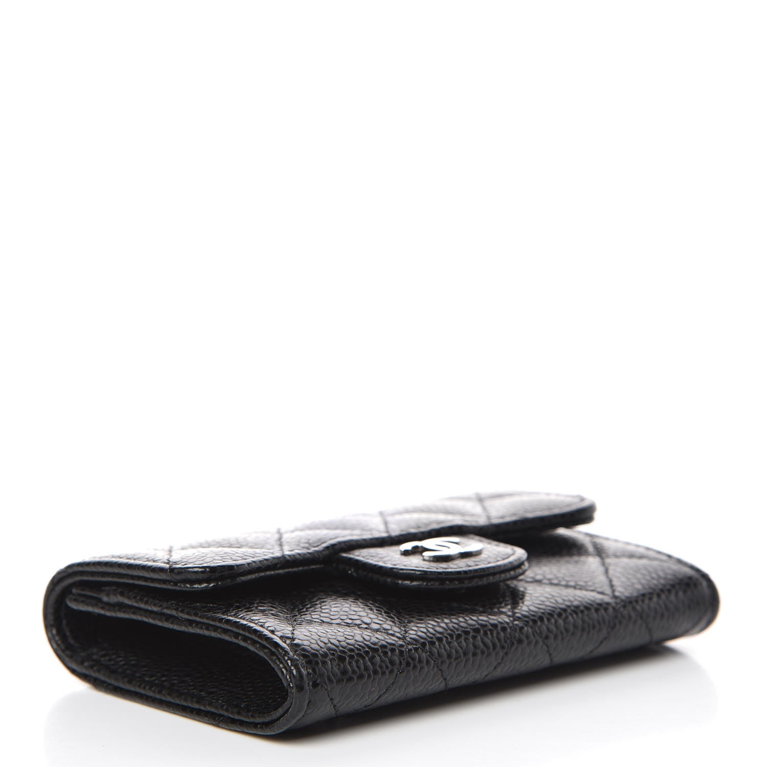 Chanel Caviar Quilted Flap Card Holder Black 4 of 10