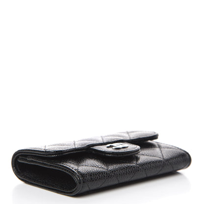 Chanel Caviar Quilted Flap Card Holder Black 4 of 10