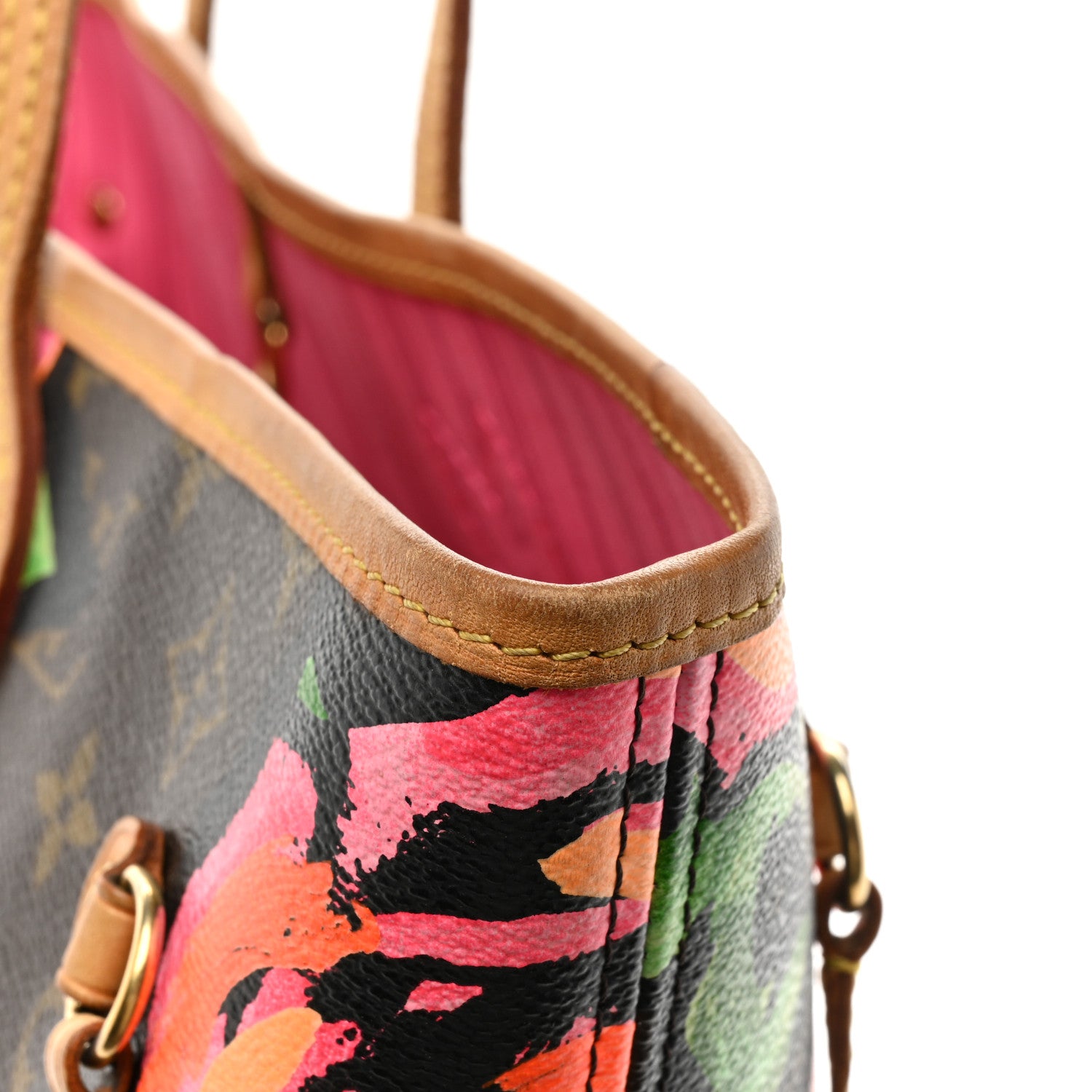 Louis Vuitton Monogram Roses Neverfull MM 12 of 20