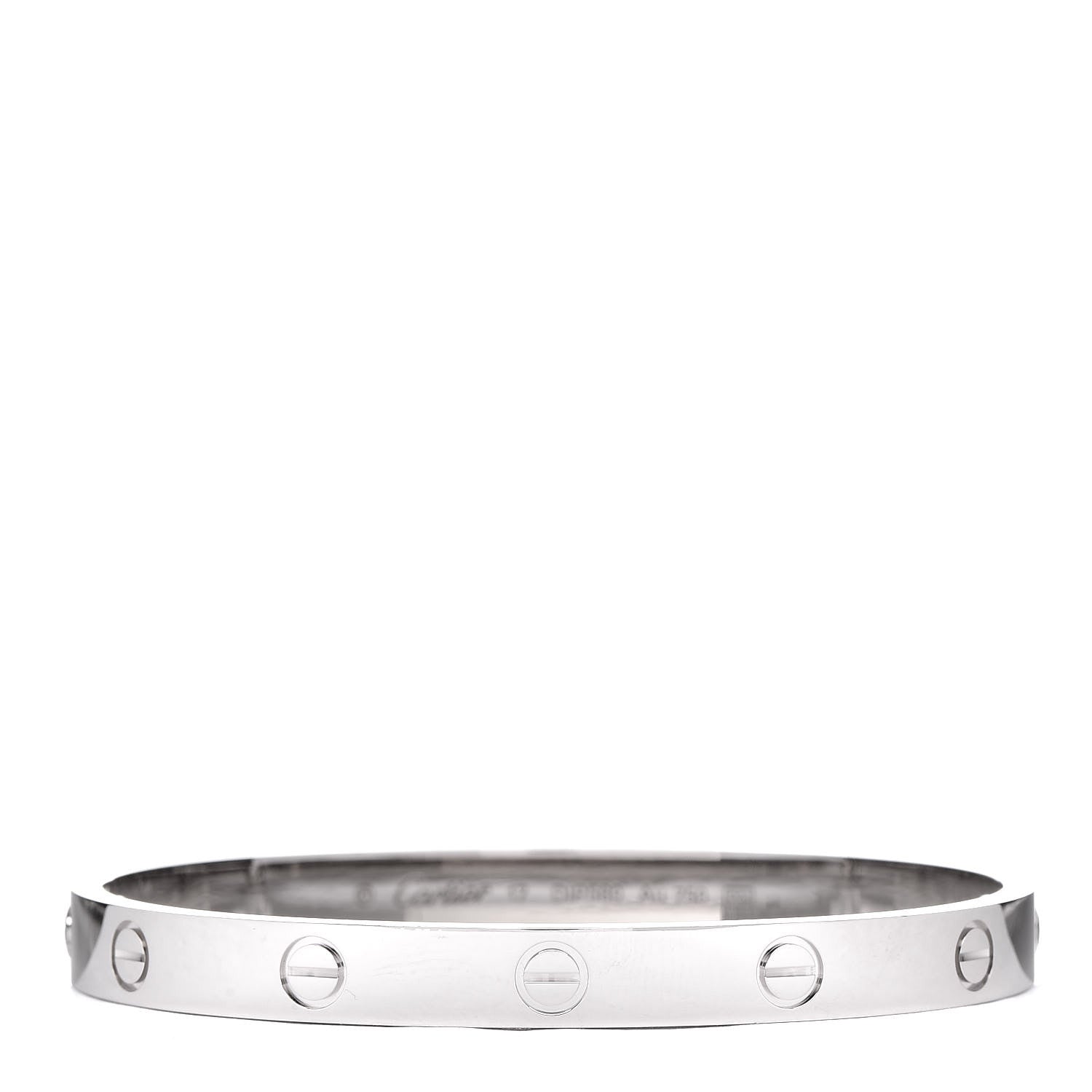 Cartier 18K White Gold LOVE Bracelet 17 1 of 7