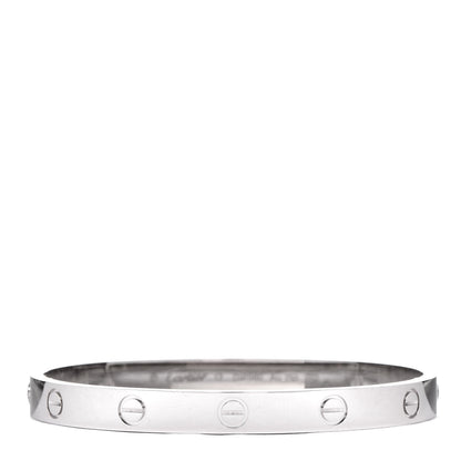 Cartier 18K White Gold LOVE Bracelet 17 1 of 7