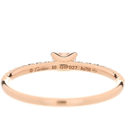 Cartier 18K Pink Gold Diamond Etincelle De Cartier Engagement Ring 50 5.25 5 of 5