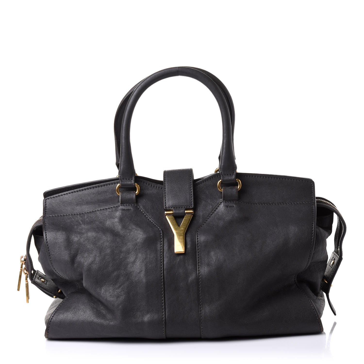 Saint Laurent Sheepskin Medium Cabas ChYc Light Sepia 1 of 9