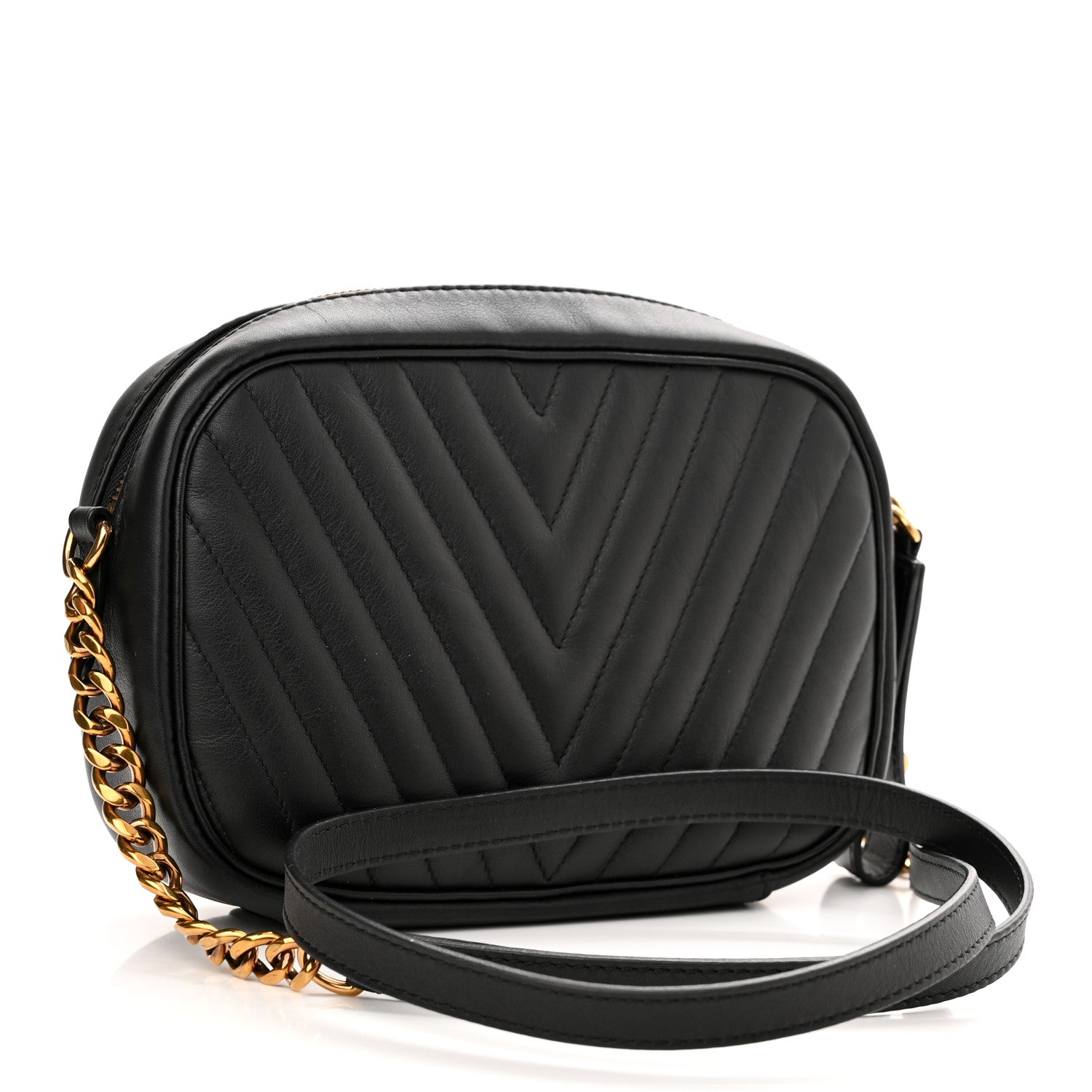 Louis Vuitton Calfskin New Wave Camera Bag Black 3 of 10