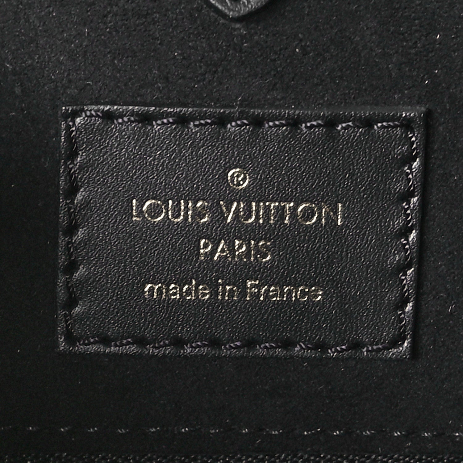 Louis Vuitton Calfskin Monogram Fold Tote PM Cream Khaki Black 6 of 9