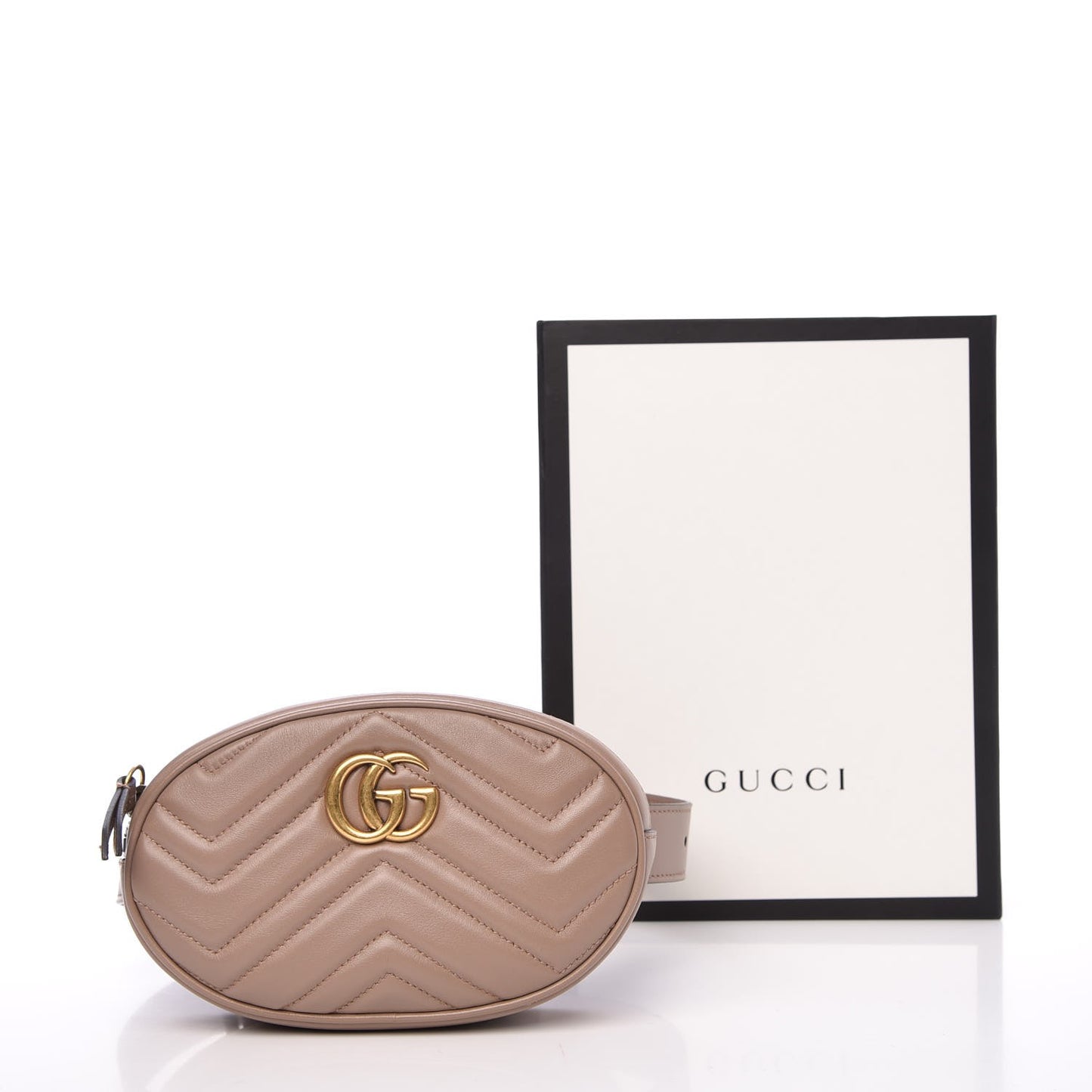 Calfskin Matelasse GG Marmont Belt Bag 85 34 Porcelain Rose