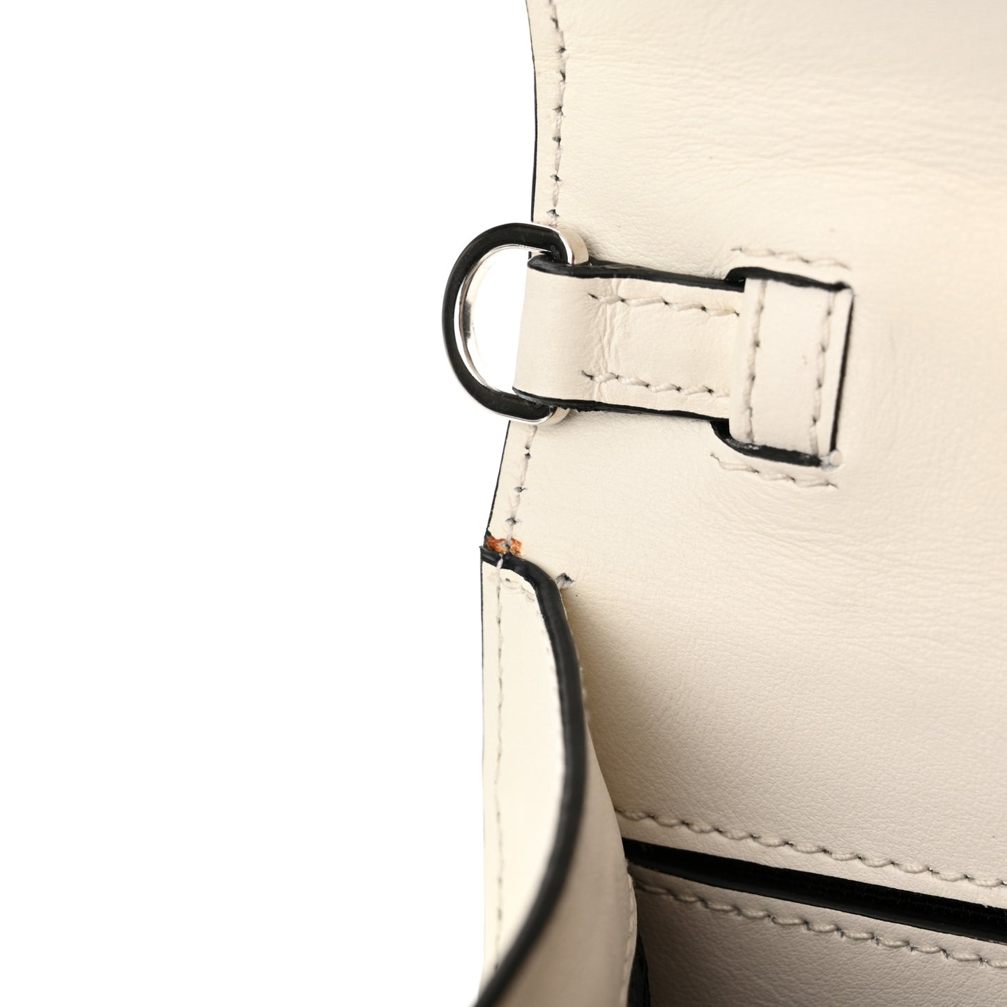 City Calf Plex Ribbon Bag White Black