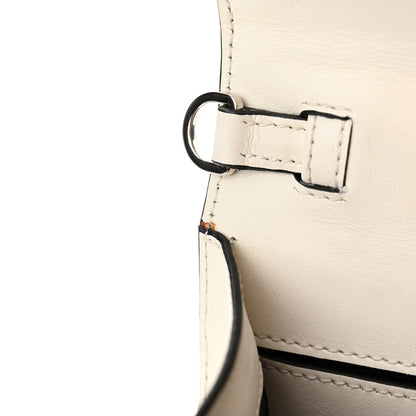 Prada City Calf Plex Ribbon Bag White Black 11 of 12
