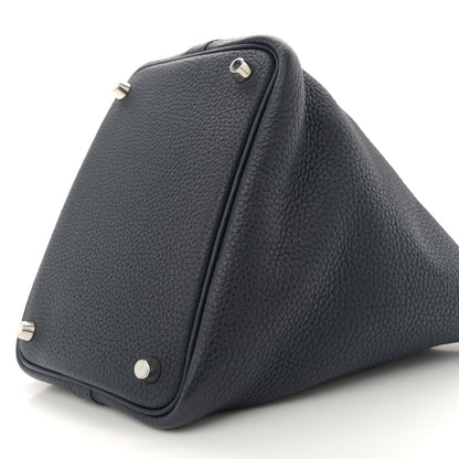 Hermes Taurillon Clemence Picotin Lock 18 PM Bleu Nuit 10 of 10