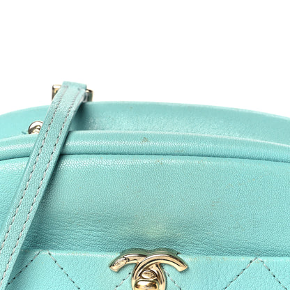 Chanel Goatskin Quilted Small Casual Trip Camera Case Light Blue 11 of 11