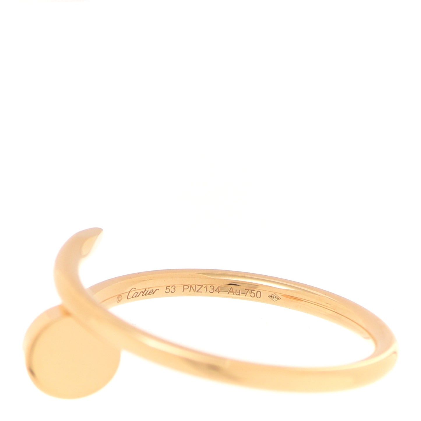 18K Yellow Gold Small Juste Un Clou Ring 56 7.5