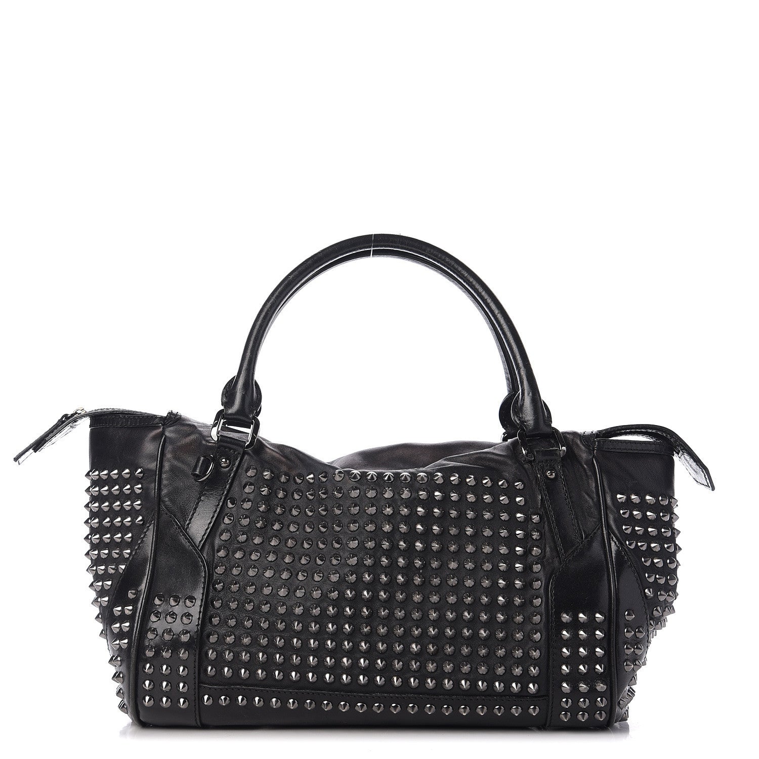 Burberry Prorsum Calfskin Studded Shoulder Bag Black 1 of 13