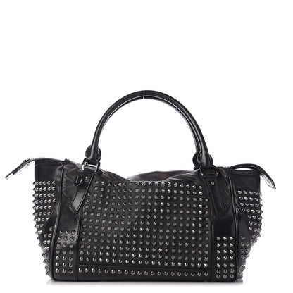 Burberry Prorsum Calfskin Studded Shoulder Bag Black 1 of 13