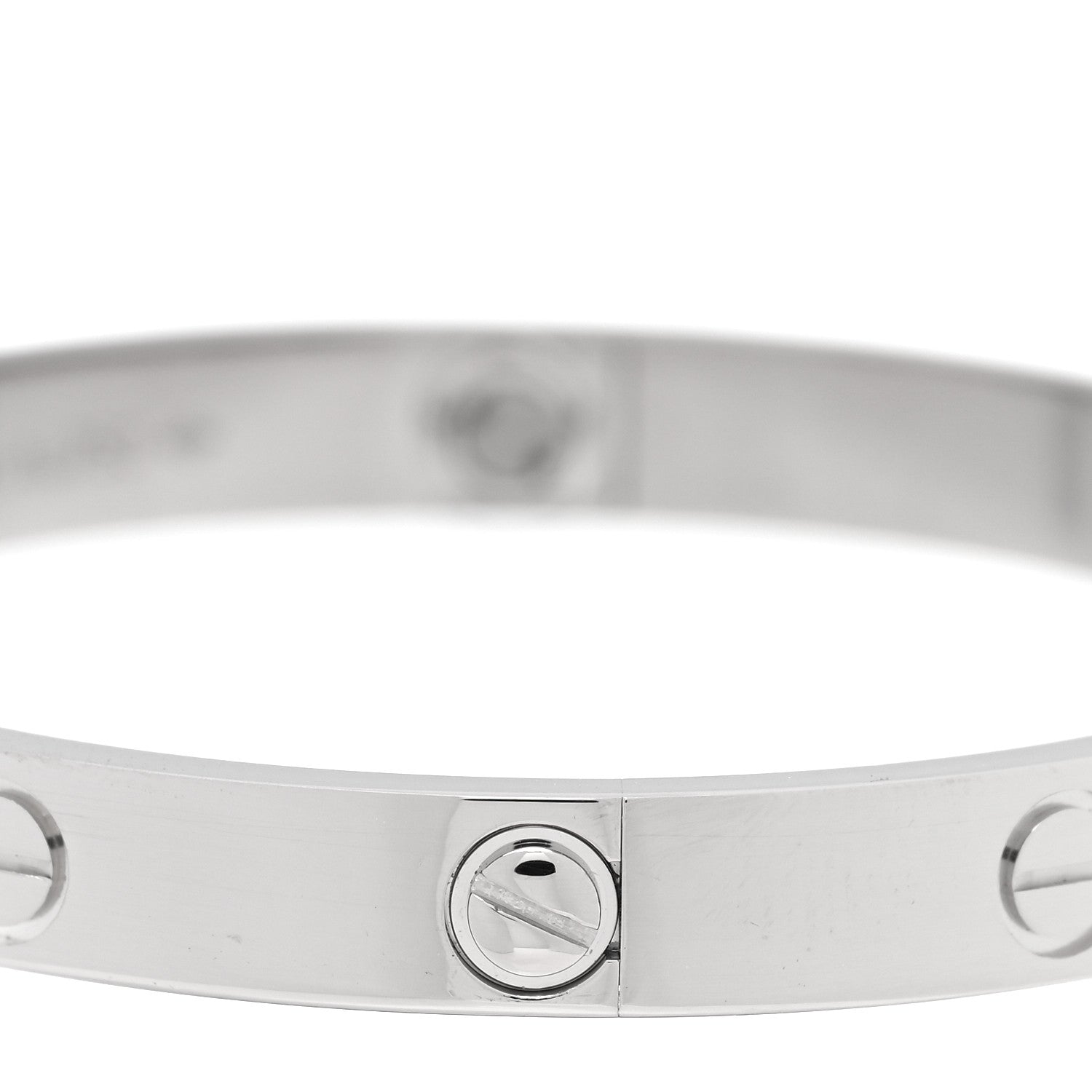 Cartier 18K White Gold LOVE Bracelet 17 5 of 7