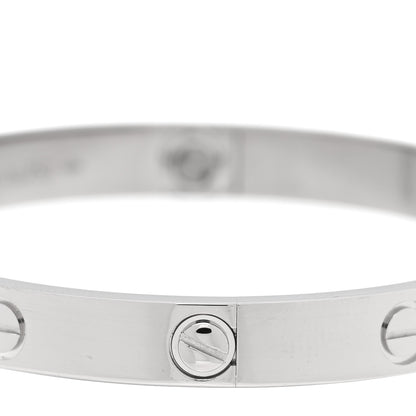 Cartier 18K White Gold LOVE Bracelet 17 5 of 7