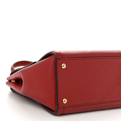Salvatore Ferragamo Saffiano Carrie Shoulder Bag Wine 8 of 14