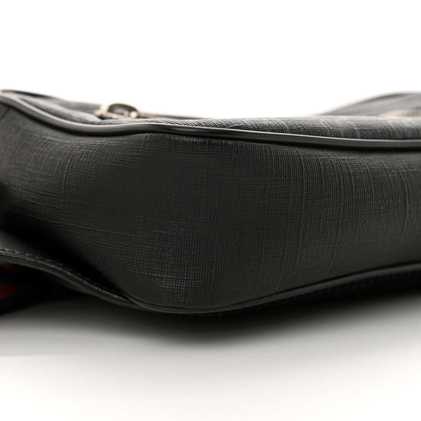 Soft GG Supreme Monogram Web Belt Bag Black Grey