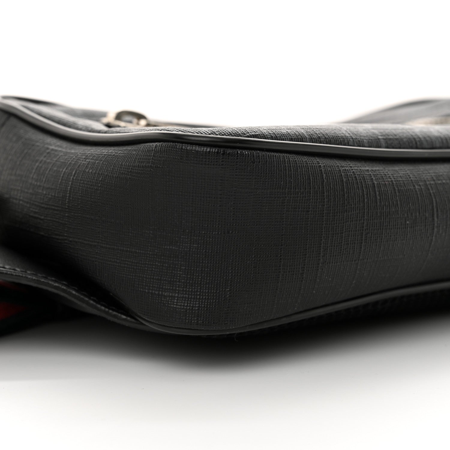 Gucci Soft GG Supreme Monogram Web Belt Bag Black Grey 9 of 13