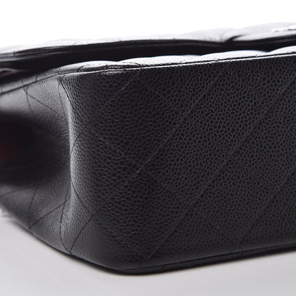 Chanel Caviar Quilted Jumbo Double Flap Black 9 of 10