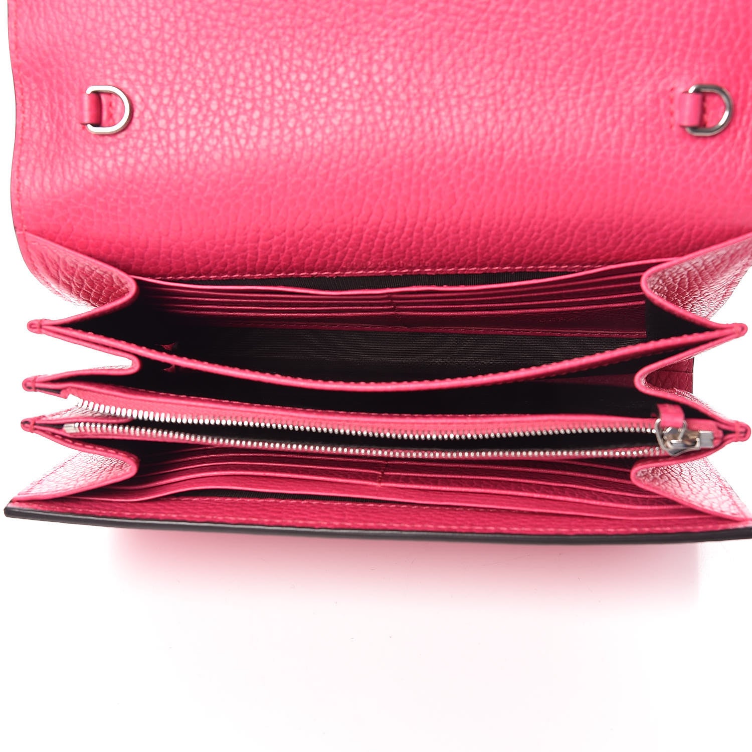 Gucci Dollar Calfskin Crystal Mini Dionysus Chain Wallet Box Pink 5 of 9