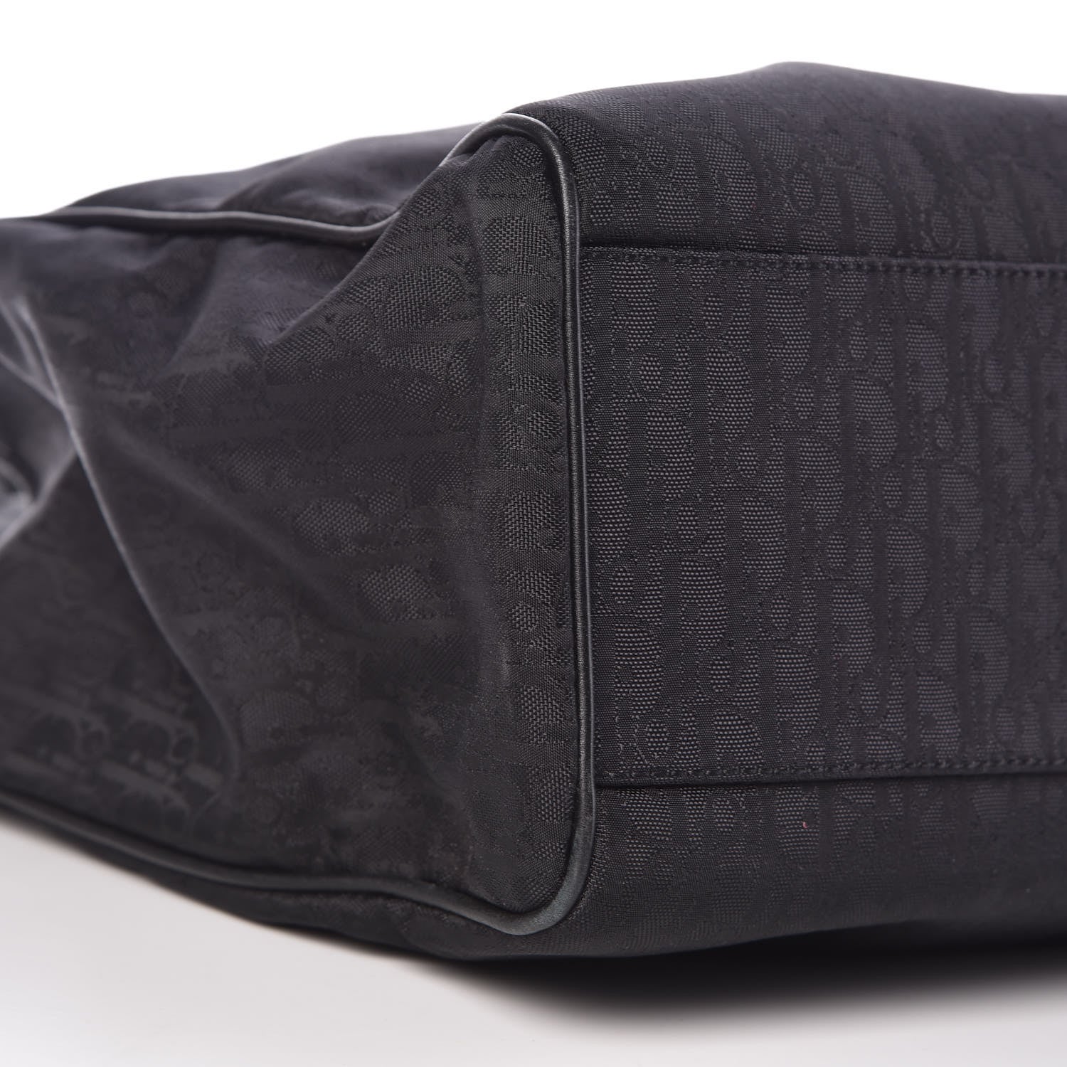 Christian Dior Nylon Monogram Lovely Shopping Tote Black 5 of 11
