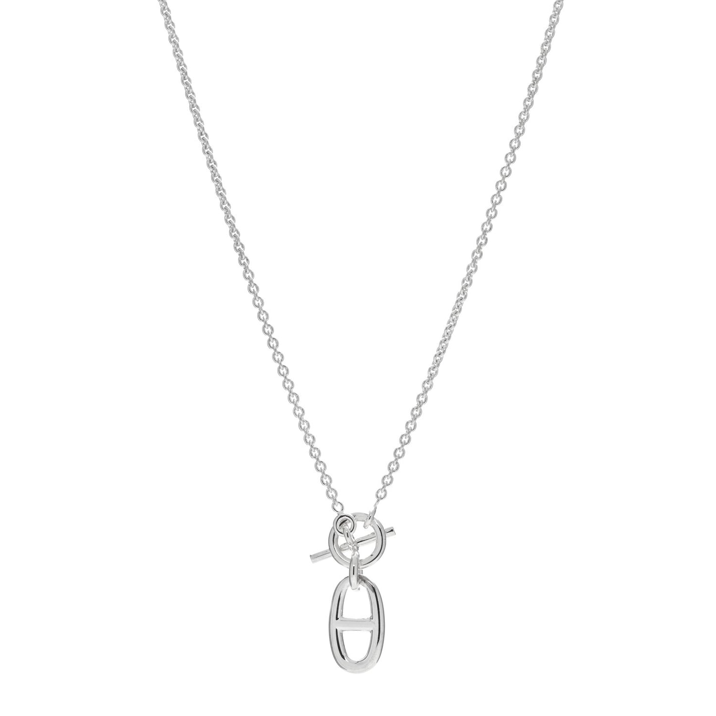 Sterling Silver Amulette Chaine d'Ancre Necklace