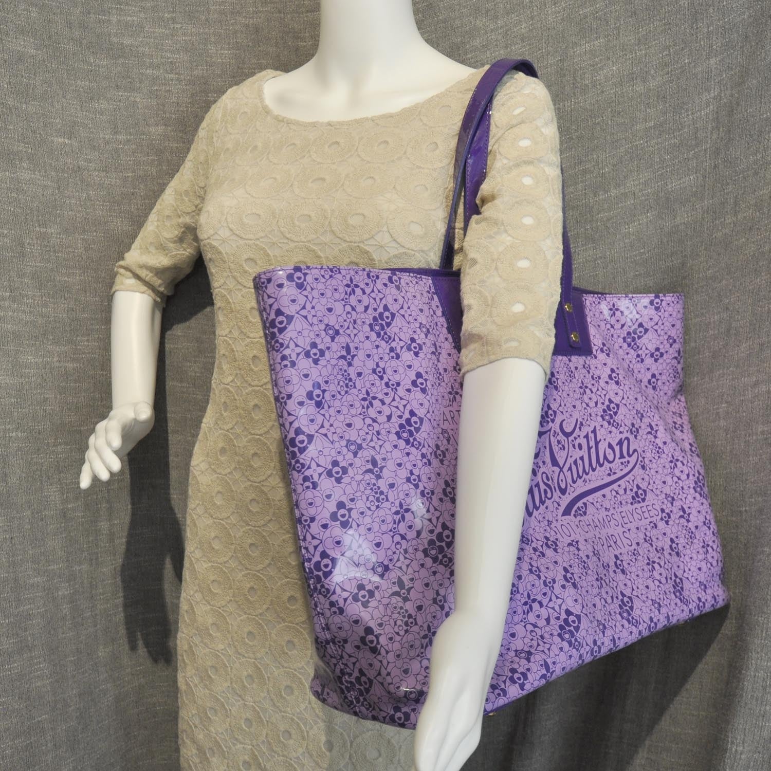 Louis Vuitton Cosmic Blossom GM Tote Violet 7 of 7