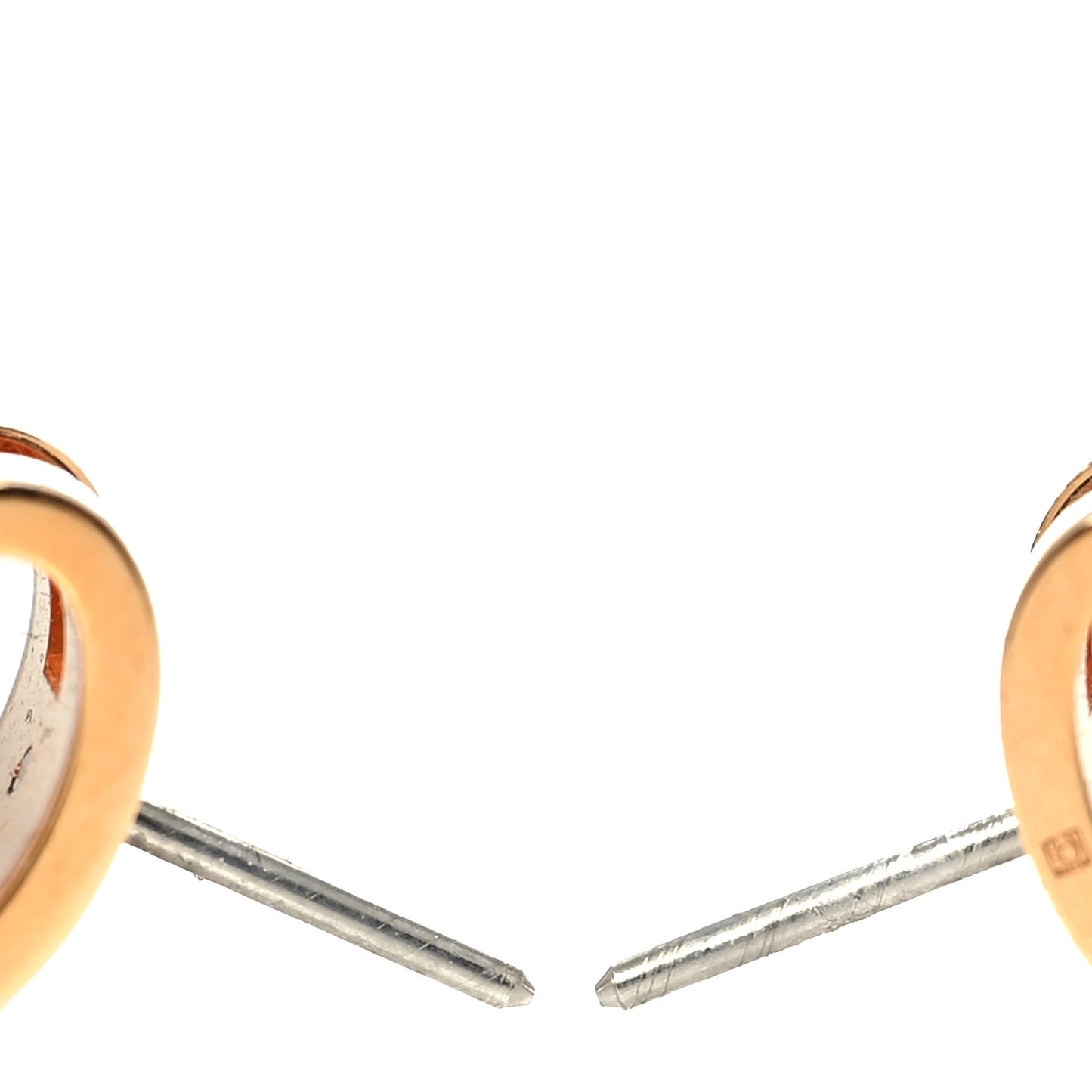 Rose Gold Lacquered Pop H Earrings Rose Dragee