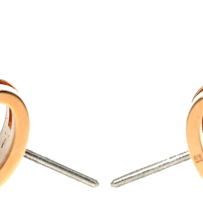 Hermes Rose Gold Lacquered Pop H Earrings Rose Dragee 3 of 4