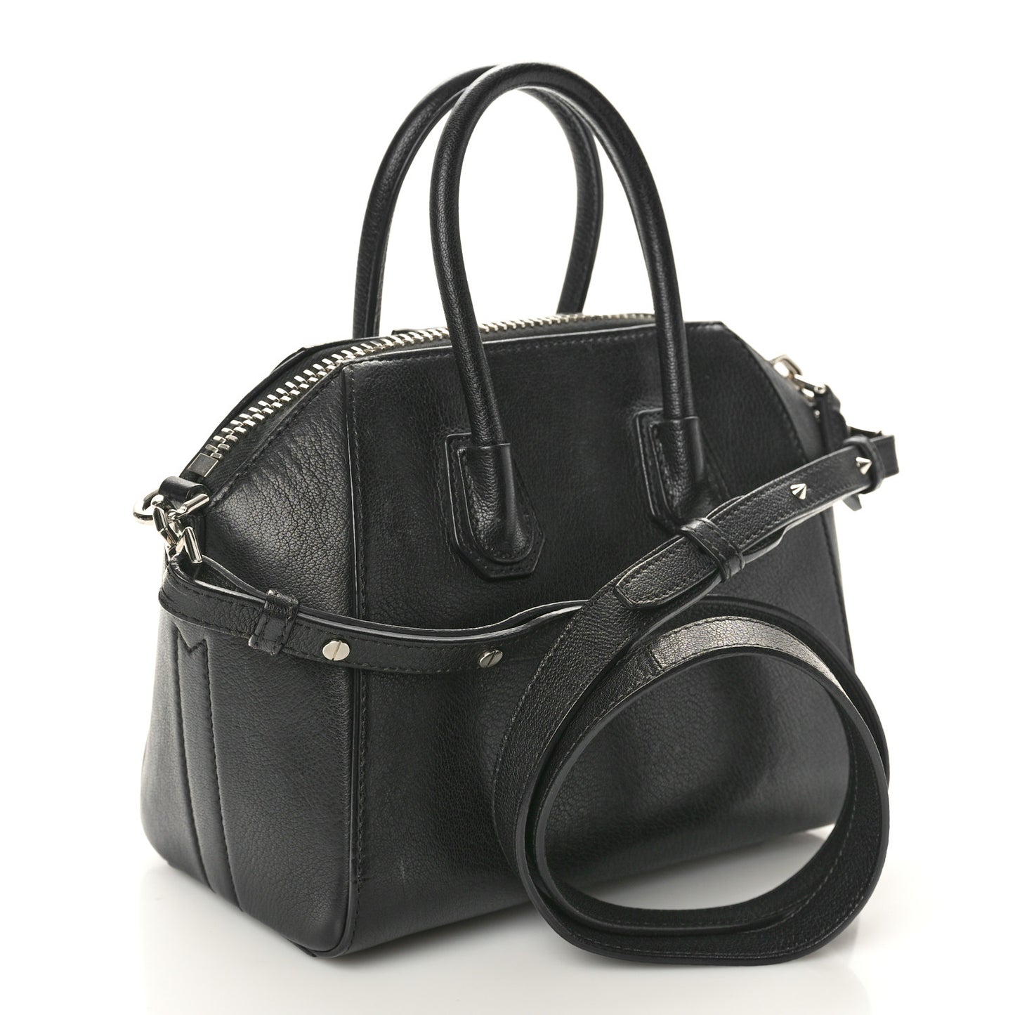 Sugar Goatskin Mini Antigona Black