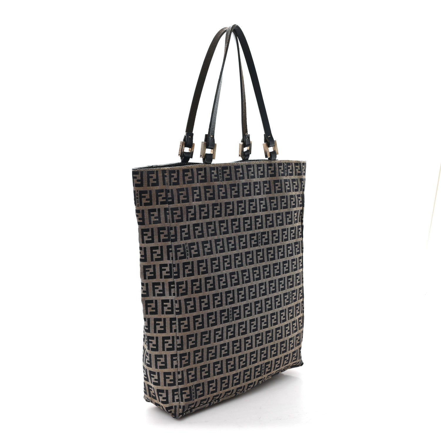 Fendi Zucchino Shopping Tote Navy 3 of 10