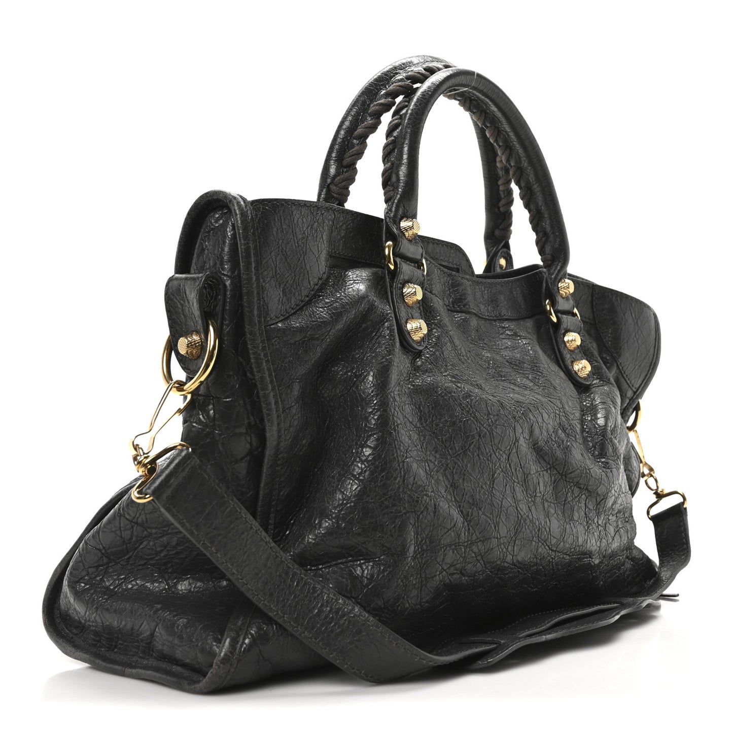 Agneau Giant 12 Gold Hardware City Gris Fossile