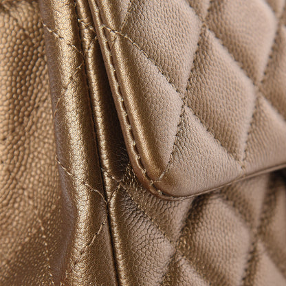 Chanel Metallic Caviar Quilted Mini Rectangular Flap Bronze 11 of 14