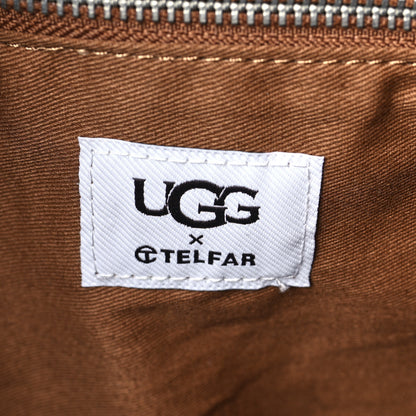 Telfar X UGG Suede Shearling Medium Shopping Bag Chestnut 6 of 8