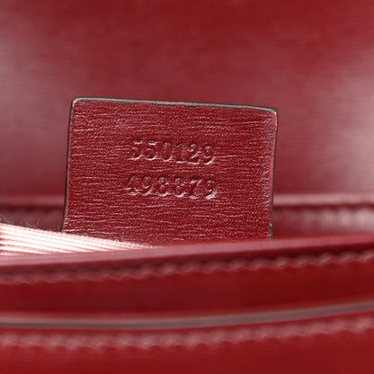 Gucci Vitello Palmellato Lux Small Arli Flap Shoulder Bag Vintage Bordeaux 8 of 11
