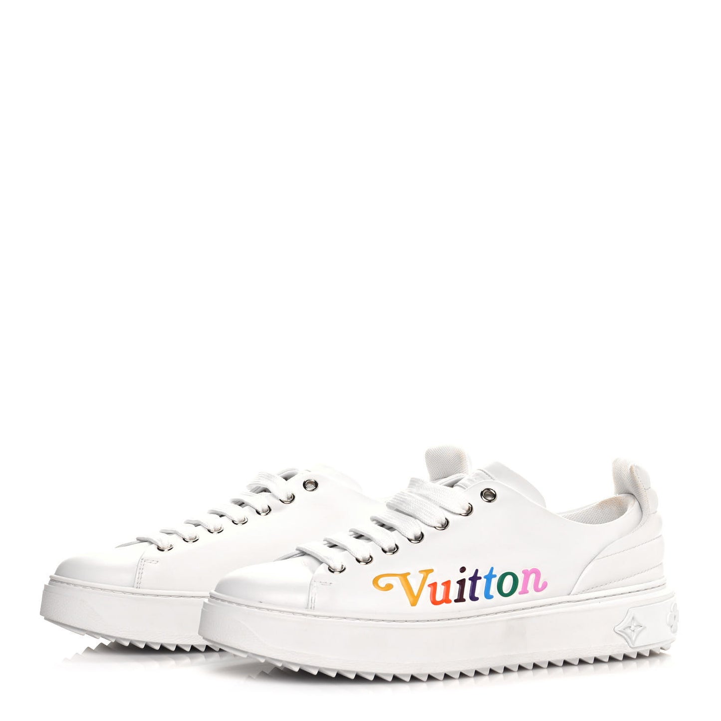 Calfskin Time Out New Wave Sneakers 40 White