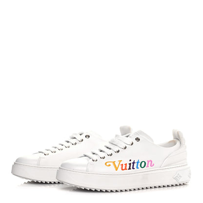 Louis Vuitton Calfskin Time Out New Wave Sneakers 40 White 3 of 9