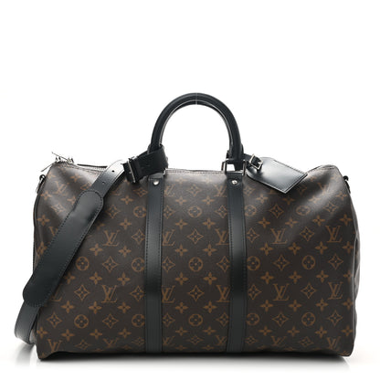 Louis Vuitton Monogram Macassar Keepall Bandouliere 45 1 of 10